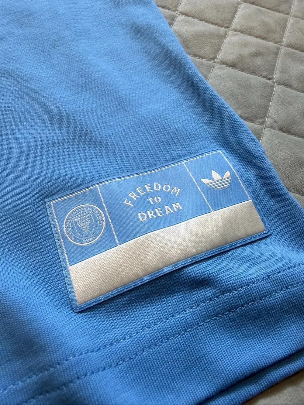 Adidas Originals Inter Miami soccer‎ CF Graphic Tee Shirt Sky Blue Men’s Small